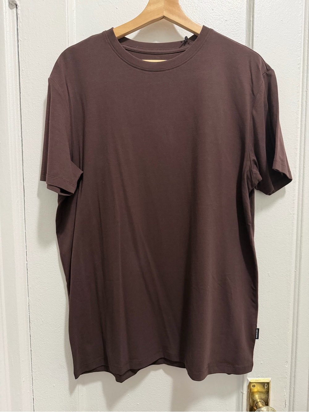Kenneth Cole Short Sleeve Crew Neck T-Shirt — burgundy/maroon